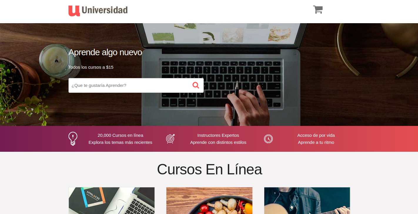 imagen  Universidad - página web que vende cursos